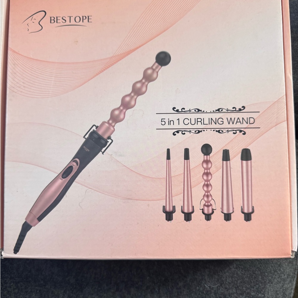 Pink 5-in-1 Curling Wand